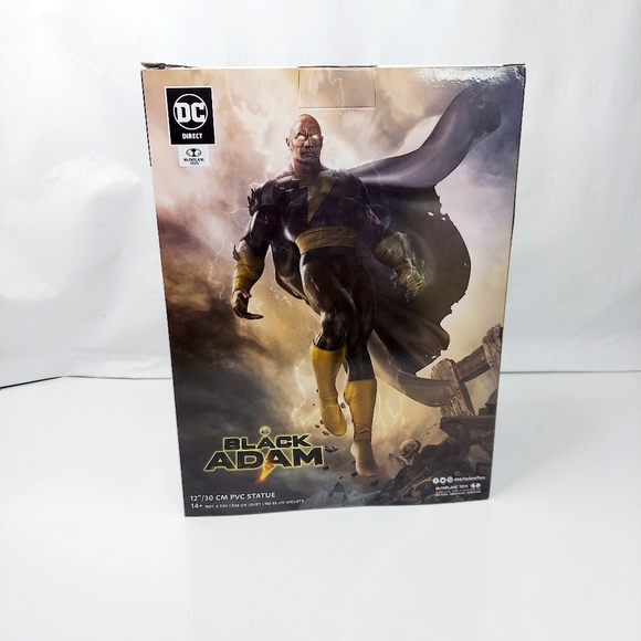 DC Direct BLACK ADAM 12" Inch PVC Statue Figure McFarlane Toys 2022 NEW - Picture 7 of 7